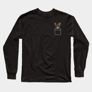 Funny Chihuahua in Your Pocket for Dogs Lovers Long Sleeve T-Shirt